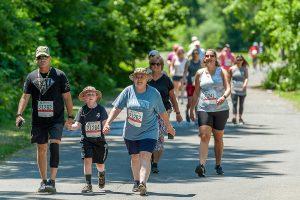 Walkers participate in the Boilermaker Walk presented by Slocum Dickson Medical Group.