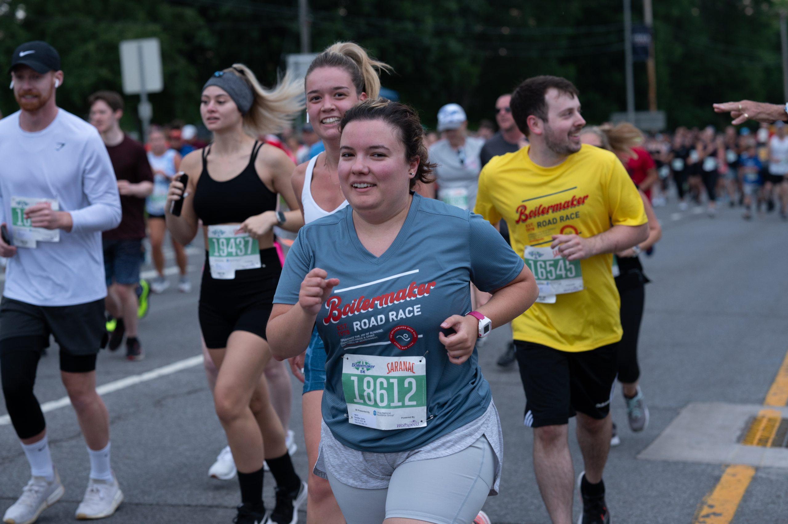 Runners run the 2023 Boilermaker 5K