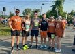 The National MS Society Charity Bib Team at the start line of the 2024 Boilermaker 15K